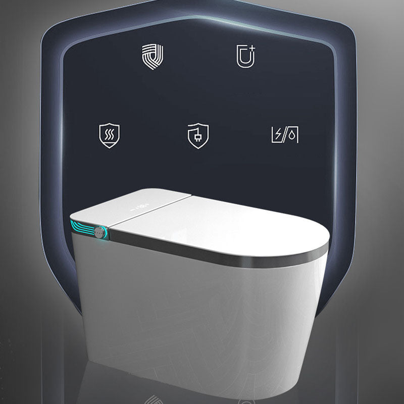 Household Smart Toilet Automatic Flip Cover UV Sterilization Electric Induction Toilet Clearhalo 'Bathroom Remodel & Bathroom Fixtures' 'Home Improvement' 'home_improvement' 'home_improvement_toilets' 'Toilets & Bidets' 'Toilets' 6012650