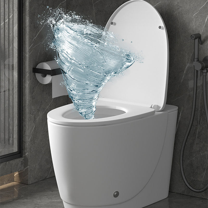 Siphon Jet Toilet Elongate One-Piece Floor Mounted Toilet with Dual Flush Mode Clearhalo 'Bathroom Remodel & Bathroom Fixtures' 'Home Improvement' 'home_improvement' 'home_improvement_toilets' 'Toilets & Bidets' 'Toilets' 6012662