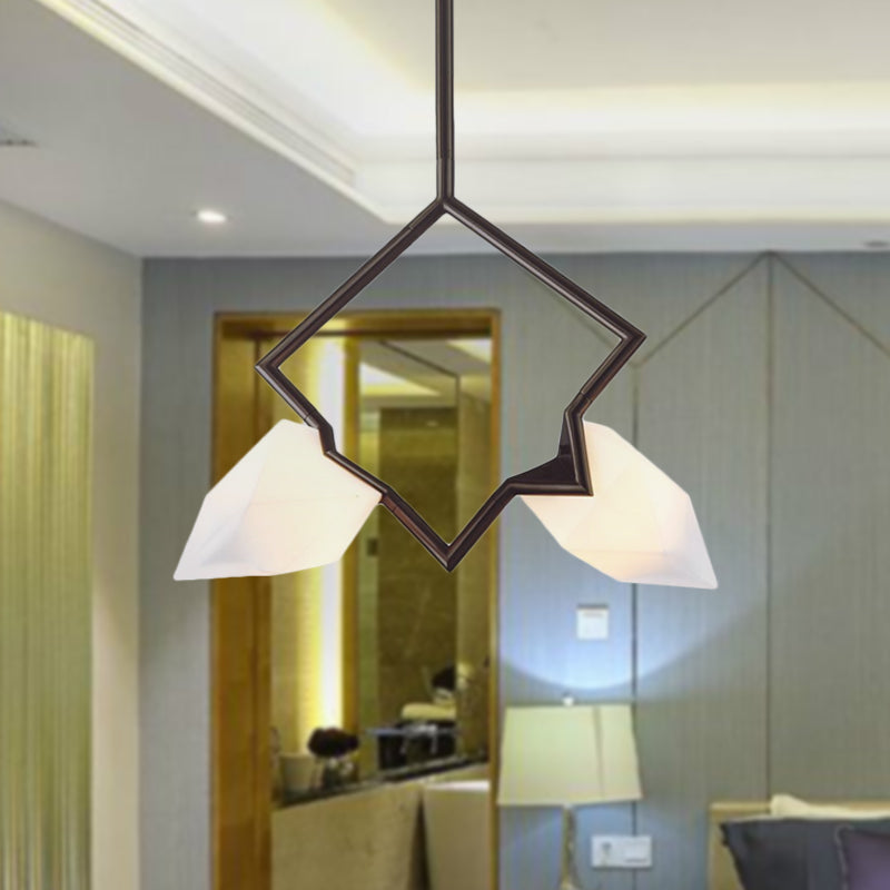 1/2-Light Bedroom Pendant Lighting with Pear Plastic Shade Nordic Style Black/Gold Hanging Light Fixture Clearhalo 'Ceiling Lights' 'Modern Pendants' 'Modern' 'Pendant Lights' 'Pendants' Lighting' 601580