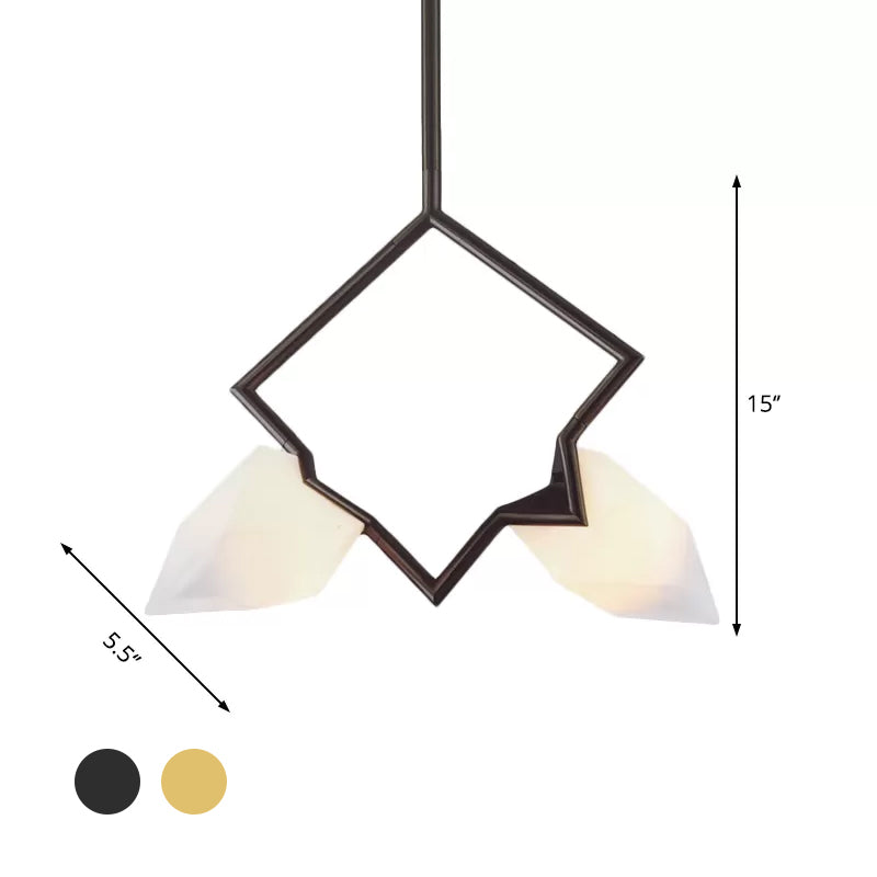 1/2-Light Bedroom Pendant Lighting with Pear Plastic Shade Nordic Style Black/Gold Hanging Light Fixture Clearhalo 'Ceiling Lights' 'Modern Pendants' 'Modern' 'Pendant Lights' 'Pendants' Lighting' 601582