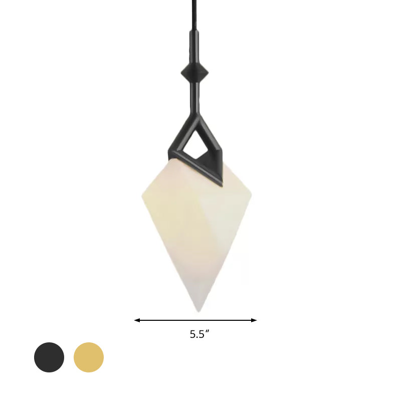 1/2-Light Bedroom Pendant Lighting with Pear Plastic Shade Nordic Style Black/Gold Hanging Light Fixture Clearhalo 'Ceiling Lights' 'Modern Pendants' 'Modern' 'Pendant Lights' 'Pendants' Lighting' 601587