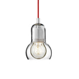 Clear/Amber/Grey Glass Gourd Pendant Light Modernist 1 Light Hanging Ceiling Lamp for Dining Room, 4"/7" Wide Clearhalo 'Ceiling Lights' 'Glass shade' 'Glass' 'Modern Pendants' 'Modern' 'Pendant Lights' 'Pendants' Lighting' 601612