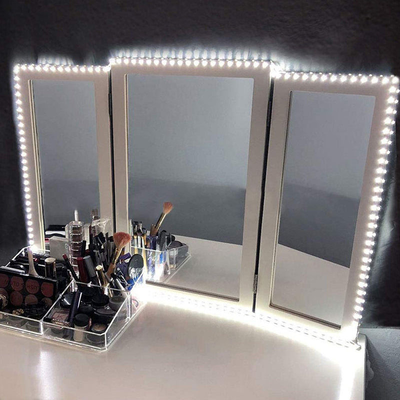 Metal Linear Make-Up Lighting Contemporary LED Vanity Strip Light in White for Bedroom Clearhalo 'Cast Iron' 'Glass' 'Industrial' 'Modern wall lights' 'Modern' 'Tiffany' 'Traditional wall lights' 'Vanity Lights' 'Wall Lights' Lighting' 602235