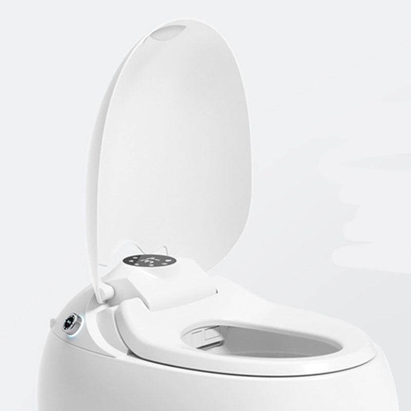 Modern Auto One Piece Toilet Siphon Jet Round Toilet with Sterilization Function Clearhalo 'Bathroom Remodel & Bathroom Fixtures' 'Home Improvement' 'home_improvement' 'home_improvement_toilets' 'Toilets & Bidets' 'Toilets' 6037974