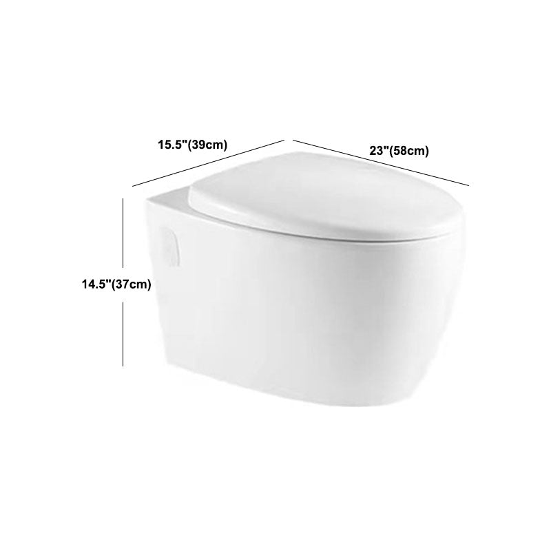 Wall-mounted Toilet Household In-wall Hidden Water Tank Concealed Hanging Toilet Clearhalo 'Bathroom Remodel & Bathroom Fixtures' 'Home Improvement' 'home_improvement' 'home_improvement_toilets' 'Toilets & Bidets' 'Toilets' 6038198