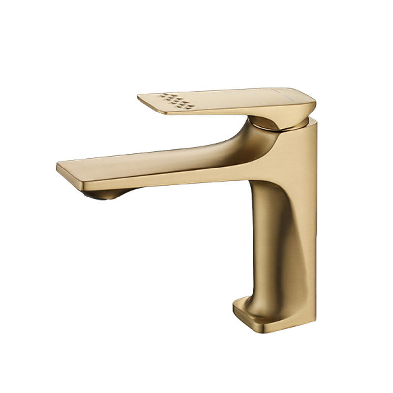 Glam Centerset Faucet Pure Color Basin Lavatory Faucet for Bathroom Clearhalo 'Bathroom Remodel & Bathroom Fixtures' 'Bathroom Sink Faucets' 'Bathroom Sinks & Faucet Components' 'bathroom_sink_faucets' 'Home Improvement' 'home_improvement' 'home_improvement_bathroom_sink_faucets' 6039694