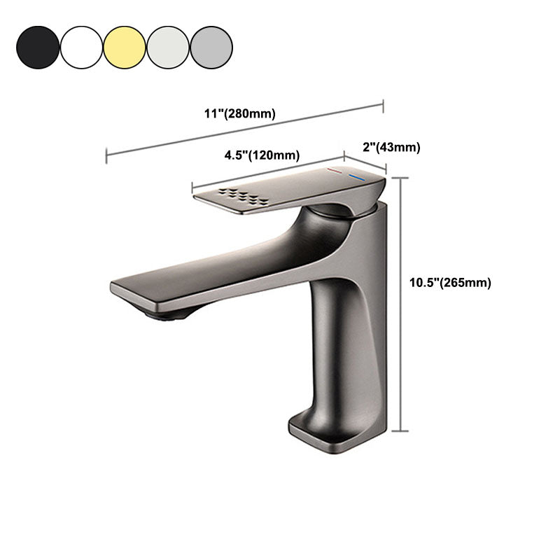 Glam Centerset Faucet Pure Color Basin Lavatory Faucet for Bathroom Clearhalo 'Bathroom Remodel & Bathroom Fixtures' 'Bathroom Sink Faucets' 'Bathroom Sinks & Faucet Components' 'bathroom_sink_faucets' 'Home Improvement' 'home_improvement' 'home_improvement_bathroom_sink_faucets' 6039717