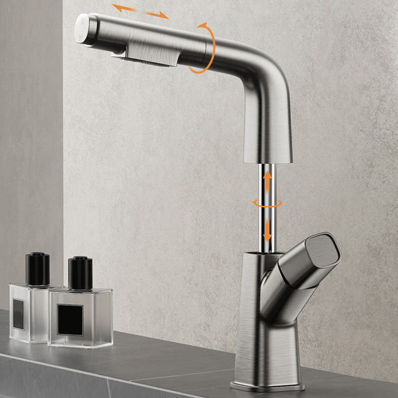 Contemporary Style Faucets Widespread Knob Handles Faucets for Bathroom Clearhalo 'Bathroom Remodel & Bathroom Fixtures' 'Bathroom Sink Faucets' 'Bathroom Sinks & Faucet Components' 'bathroom_sink_faucets' 'Home Improvement' 'home_improvement' 'home_improvement_bathroom_sink_faucets' 6039833
