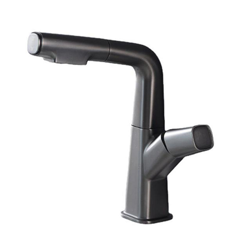 Contemporary Style Faucets Widespread Knob Handles Faucets for Bathroom Clearhalo 'Bathroom Remodel & Bathroom Fixtures' 'Bathroom Sink Faucets' 'Bathroom Sinks & Faucet Components' 'bathroom_sink_faucets' 'Home Improvement' 'home_improvement' 'home_improvement_bathroom_sink_faucets' 6039843