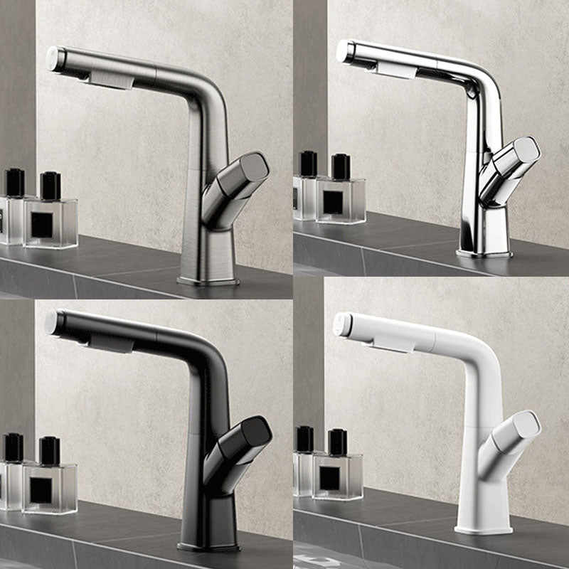 Contemporary Style Faucets Widespread Knob Handles Faucets for Bathroom Clearhalo 'Bathroom Remodel & Bathroom Fixtures' 'Bathroom Sink Faucets' 'Bathroom Sinks & Faucet Components' 'bathroom_sink_faucets' 'Home Improvement' 'home_improvement' 'home_improvement_bathroom_sink_faucets' 6039849