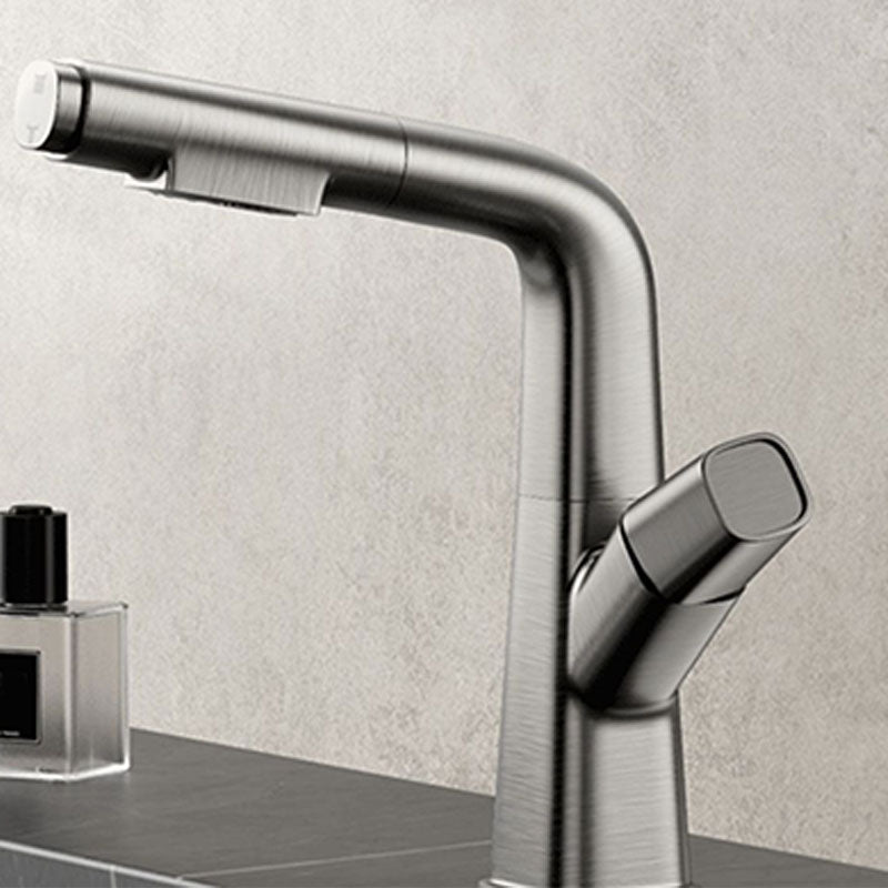 Contemporary Style Faucets Widespread Knob Handles Faucets for Bathroom Clearhalo 'Bathroom Remodel & Bathroom Fixtures' 'Bathroom Sink Faucets' 'Bathroom Sinks & Faucet Components' 'bathroom_sink_faucets' 'Home Improvement' 'home_improvement' 'home_improvement_bathroom_sink_faucets' 6039851