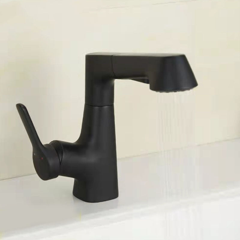 Modern Vessel Sink Faucet Brass Lever Handles Swivel Spout Bathroom Vessel Faucet Clearhalo 'bathroom_sink_faucets' 'Conjuntos de Torneiras de Lavatório e Banheiro' 'home_improvement' 'home_improvement_bathroom_sink_faucets' 'Mobiliário Doméstico' 'Página inicial' 'Renovação e equipamento de casa de banho' 'Torneira para lavatório de banheiro' 6039960