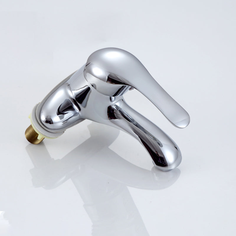 1or2-Handle Brushed Nickel Widespread Faucet 2 Hole Centerset Bathroom Sink Faucet Clearhalo 'Bathroom Remodel & Bathroom Fixtures' 'Bathroom Sink Faucets' 'Bathroom Sinks & Faucet Components' 'bathroom_sink_faucets' 'Home Improvement' 'home_improvement' 'home_improvement_bathroom_sink_faucets' 6040032