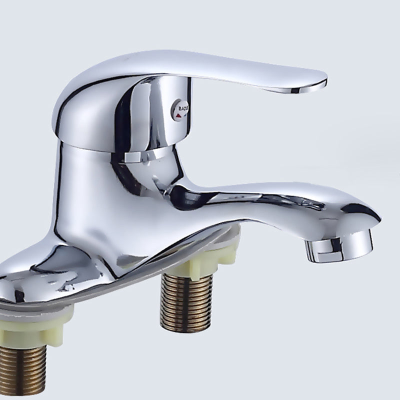 1or2-Handle Brushed Nickel Widespread Faucet 2 Hole Centerset Bathroom Sink Faucet Clearhalo 'Bathroom Remodel & Bathroom Fixtures' 'Bathroom Sink Faucets' 'Bathroom Sinks & Faucet Components' 'bathroom_sink_faucets' 'Home Improvement' 'home_improvement' 'home_improvement_bathroom_sink_faucets' 6040033