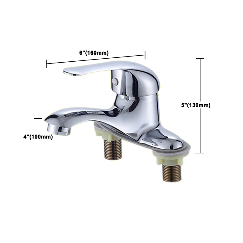 1or2-Handle Brushed Nickel Widespread Faucet 2 Hole Centerset Bathroom Sink Faucet Clearhalo 'Bathroom Remodel & Bathroom Fixtures' 'Bathroom Sink Faucets' 'Bathroom Sinks & Faucet Components' 'bathroom_sink_faucets' 'Home Improvement' 'home_improvement' 'home_improvement_bathroom_sink_faucets' 6040048