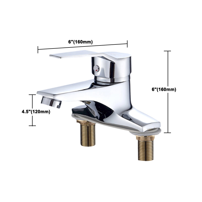 1or2-Handle Brushed Nickel Widespread Faucet 2 Hole Centerset Bathroom Sink Faucet Clearhalo 'Bathroom Remodel & Bathroom Fixtures' 'Bathroom Sink Faucets' 'Bathroom Sinks & Faucet Components' 'bathroom_sink_faucets' 'Home Improvement' 'home_improvement' 'home_improvement_bathroom_sink_faucets' 6040049