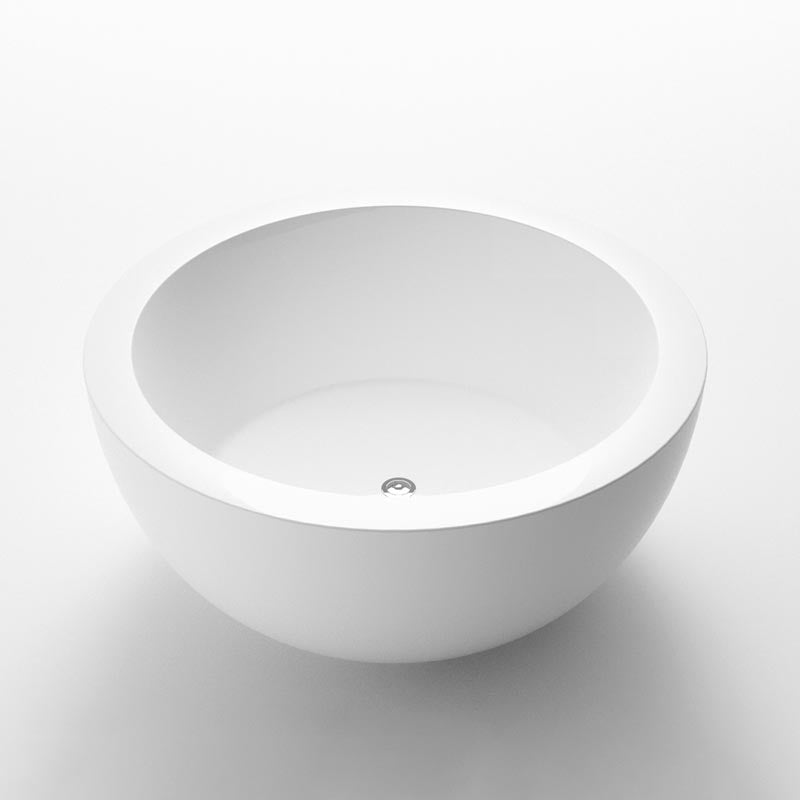 Modern Acrylic Bathtub Round Freestanding Tub for Home and Hotel White Clearhalo 'Bathroom Remodel & Bathroom Fixtures' 'Bathtubs' 'Home Improvement' 'home_improvement' 'home_improvement_bathtubs' 'Showers & Bathtubs' 6042938