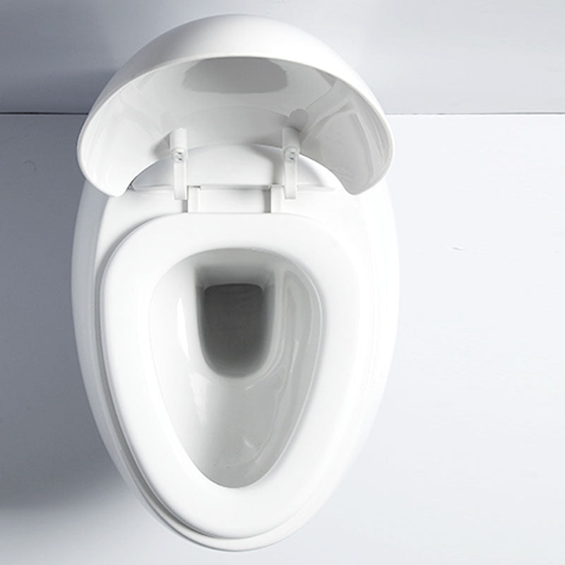 Modern Wall Mount Toilet Gravity Toilet Bowl with Slow Close Seat for Washroom Clearhalo 'Bathroom Remodel & Bathroom Fixtures' 'Home Improvement' 'home_improvement' 'home_improvement_toilets' 'Toilets & Bidets' 'Toilets' 6043338