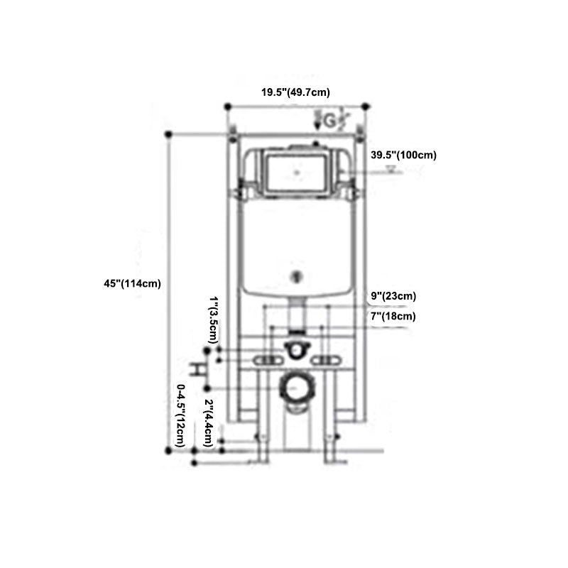 Modern Wall Mount Toilet Gravity Toilet Bowl with Slow Close Seat for Washroom Clearhalo 'Bathroom Remodel & Bathroom Fixtures' 'Home Improvement' 'home_improvement' 'home_improvement_toilets' 'Toilets & Bidets' 'Toilets' 6043341