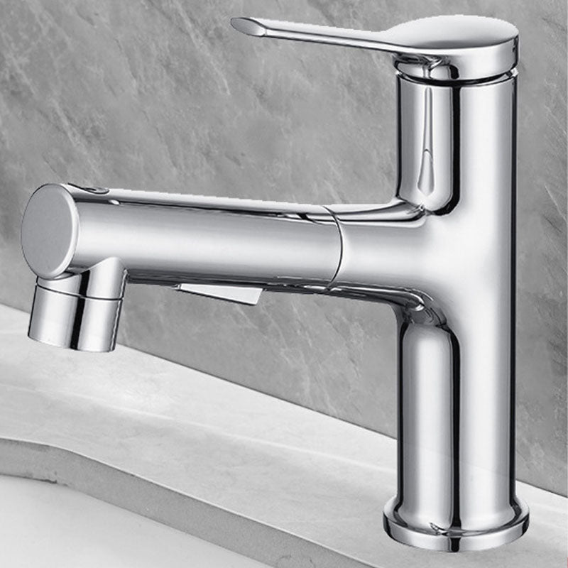 Modern Vessel Faucet Brass Single Handle Low Arc Vessel Faucet for Home Plata 7.9" Clearhalo 'bathroom_sink_faucets' 'Conjunta de Baño y Conjunta de Grifo' 'Coronamiento de Baño y Dispositivo de Baño' 'Grifo del lavabo del baño' 'Hogar' 'home_improvement' 'home_improvement_bathroom_sink_faucets' 'Mejoras para el hogar' 6043382