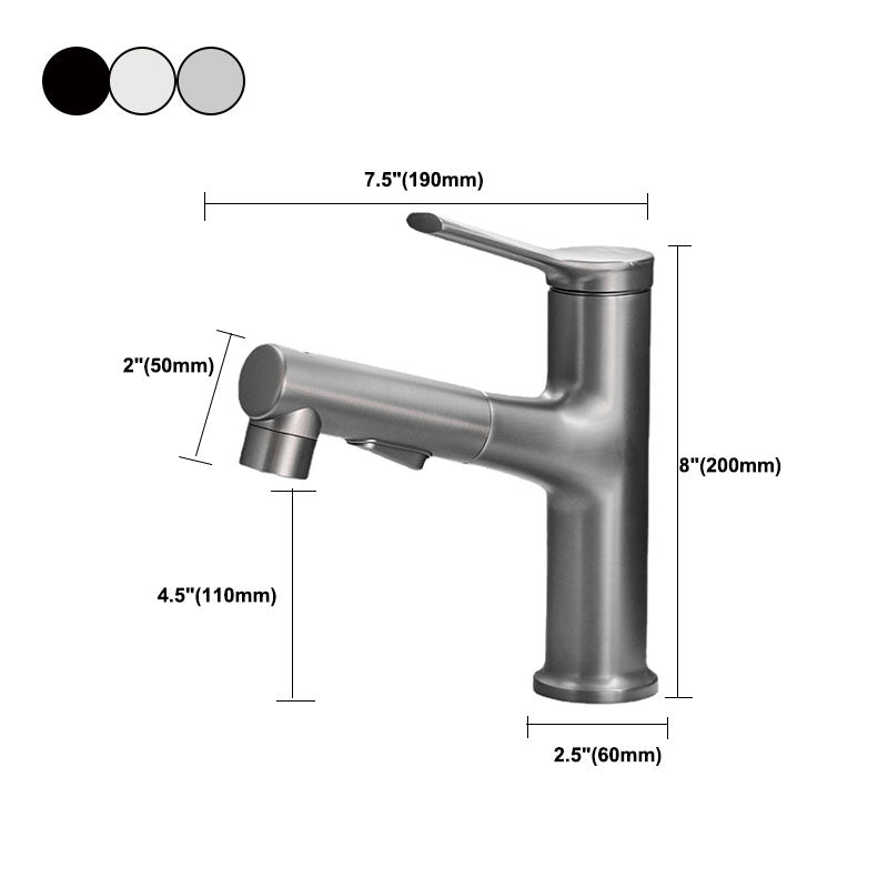 Modern Vessel Faucet Brass Single Handle Low Arc Vessel Faucet for Home Clearhalo 'bathroom_sink_faucets' 'Conjunta de Baño y Conjunta de Grifo' 'Coronamiento de Baño y Dispositivo de Baño' 'Grifo del lavabo del baño' 'Hogar' 'home_improvement' 'home_improvement_bathroom_sink_faucets' 'Mejoras para el hogar' 6043391