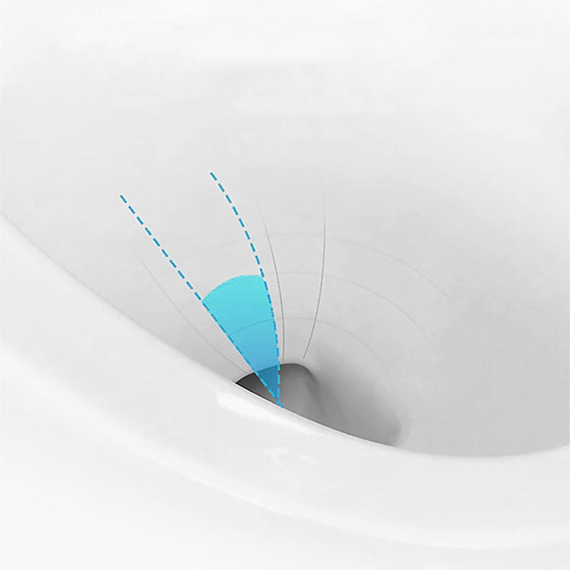 Siphon Jet Round Toilet Mini Indoor Flush Toilet for Washroom Clearhalo 'Bathroom Remodel & Bathroom Fixtures' 'Home Improvement' 'home_improvement' 'home_improvement_toilets' 'Toilets & Bidets' 'Toilets' 6071398