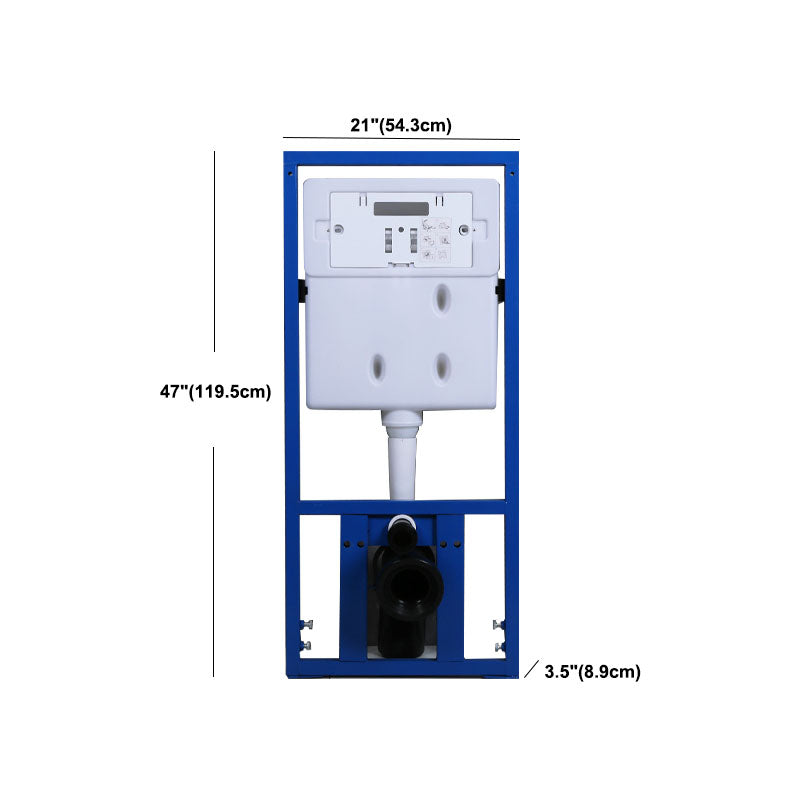 High Efficiency Flush Toilet Elongated Wall Mount Household Small Toilet Seat Included Clearhalo 'Bathroom Remodel & Bathroom Fixtures' 'Home Improvement' 'home_improvement' 'home_improvement_toilets' 'Toilets & Bidets' 'Toilets' 6071443