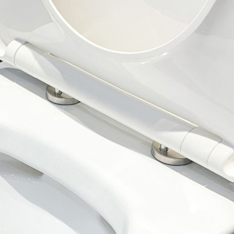Modern White Siphon Jet Toilet Bowl Wall Mount Flush Toilet With Seat for Bathroom Clearhalo 'Bathroom Remodel & Bathroom Fixtures' 'Home Improvement' 'home_improvement' 'home_improvement_toilets' 'Toilets & Bidets' 'Toilets' 6071470