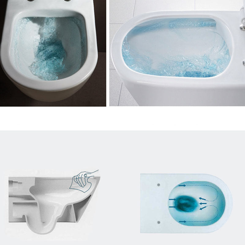 Small Apartment All-mounted Toilet Concealed Tank Toilet with Slow Close Seat Clearhalo 'Bathroom Remodel & Bathroom Fixtures' 'Home Improvement' 'home_improvement' 'home_improvement_toilets' 'Toilets & Bidets' 'Toilets' 6071482