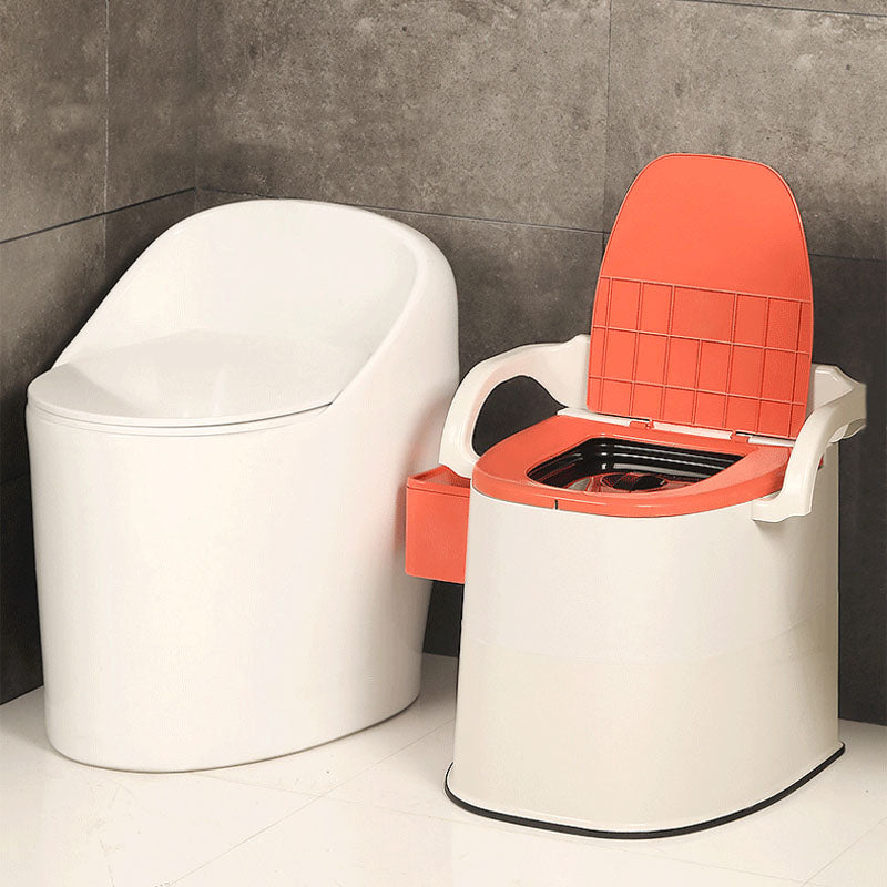 Modern Plastic Toilet Floor Mounted Toilet Bowl with Toilet Seat for Bathroom Clearhalo 'Bathroom Remodel & Bathroom Fixtures' 'Home Improvement' 'home_improvement' 'home_improvement_toilets' 'Toilets & Bidets' 'Toilets' 6071540