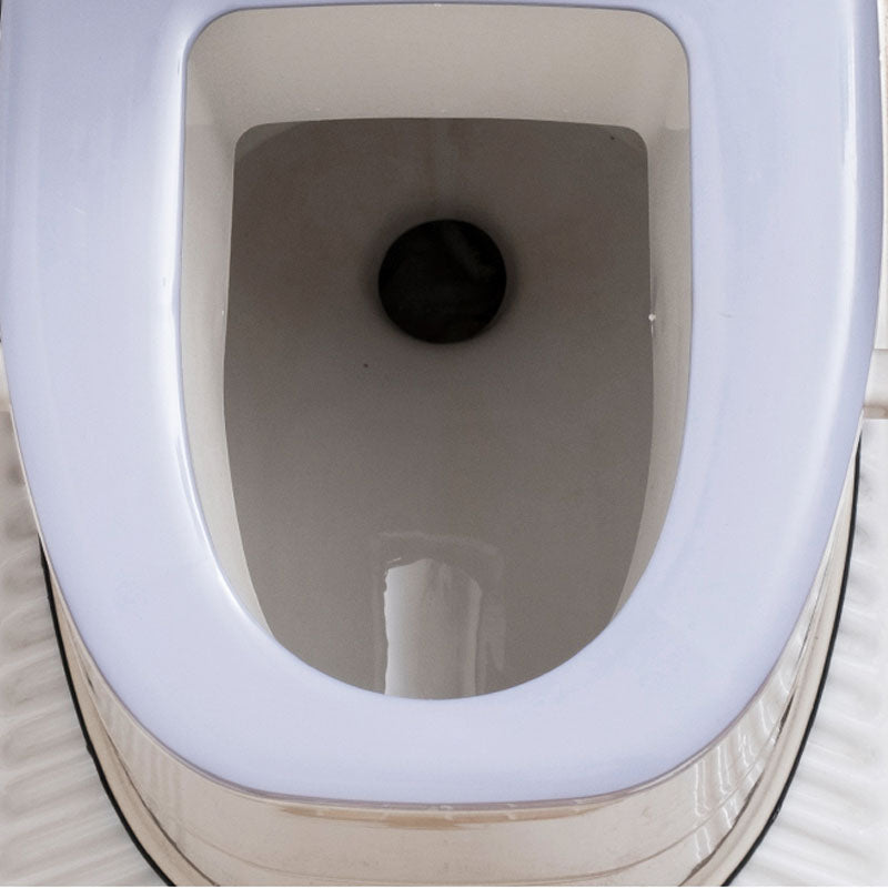 Modern Plastic Toilet Floor Mounted Toilet Bowl with Toilet Seat for Bathroom Clearhalo 'Bathroom Remodel & Bathroom Fixtures' 'Home Improvement' 'home_improvement' 'home_improvement_toilets' 'Toilets & Bidets' 'Toilets' 6071544
