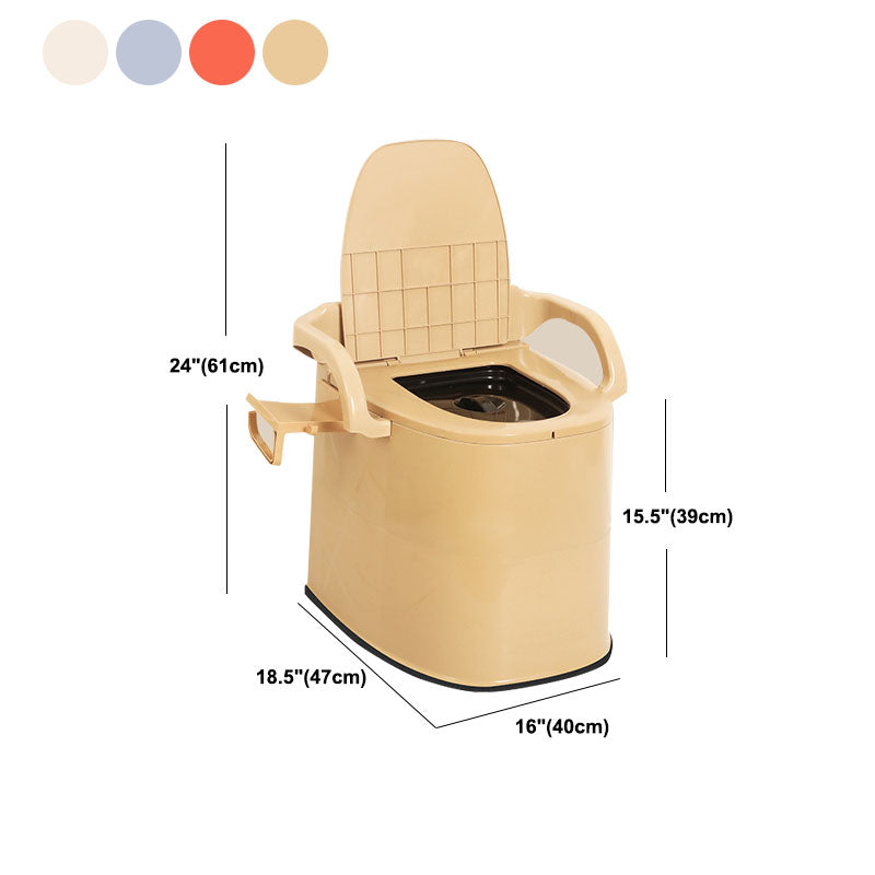 Modern Plastic Toilet Floor Mounted Toilet Bowl with Toilet Seat for Bathroom Clearhalo 'Bathroom Remodel & Bathroom Fixtures' 'Home Improvement' 'home_improvement' 'home_improvement_toilets' 'Toilets & Bidets' 'Toilets' 6071549