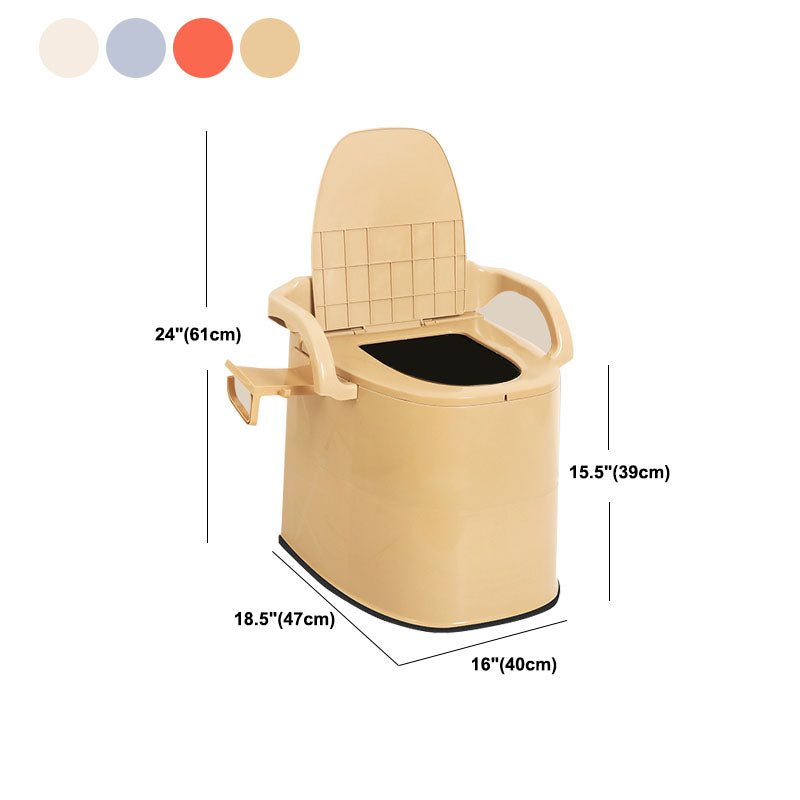 Modern Plastic Toilet Floor Mounted Toilet Bowl with Toilet Seat for Bathroom Clearhalo 'Bathroom Remodel & Bathroom Fixtures' 'Home Improvement' 'home_improvement' 'home_improvement_toilets' 'Toilets & Bidets' 'Toilets' 6071550