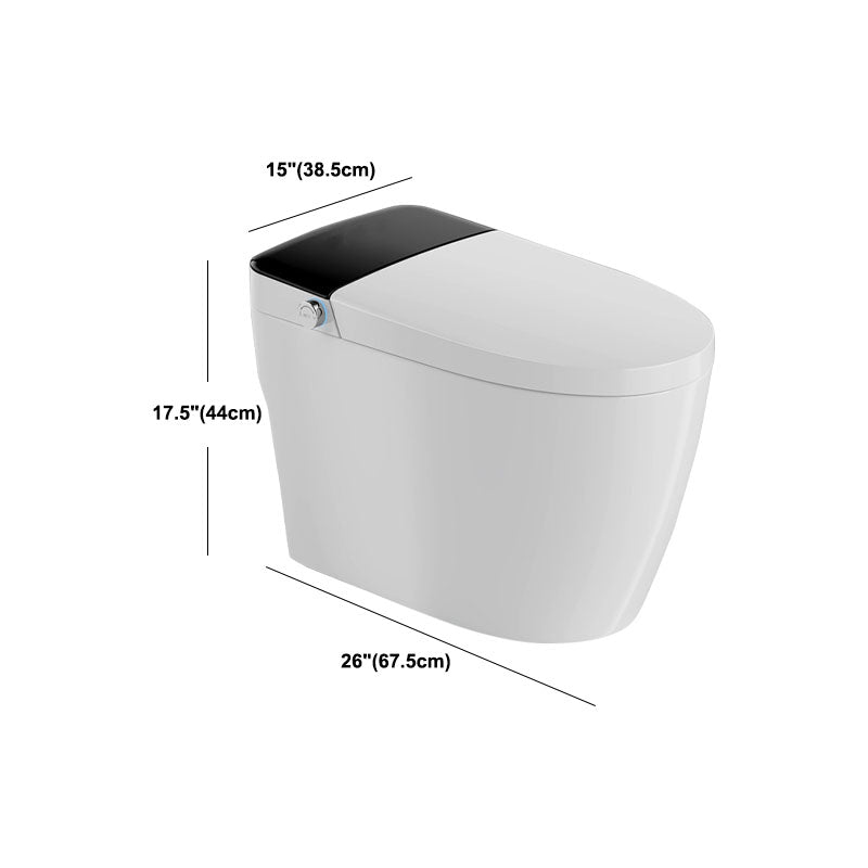 Modern Concealed Toilet Bowl All-In-One White Toilet with Seat for Bathroom Clearhalo 'Bathroom Remodel & Bathroom Fixtures' 'Home Improvement' 'home_improvement' 'home_improvement_toilets' 'Toilets & Bidets' 'Toilets' 6071568