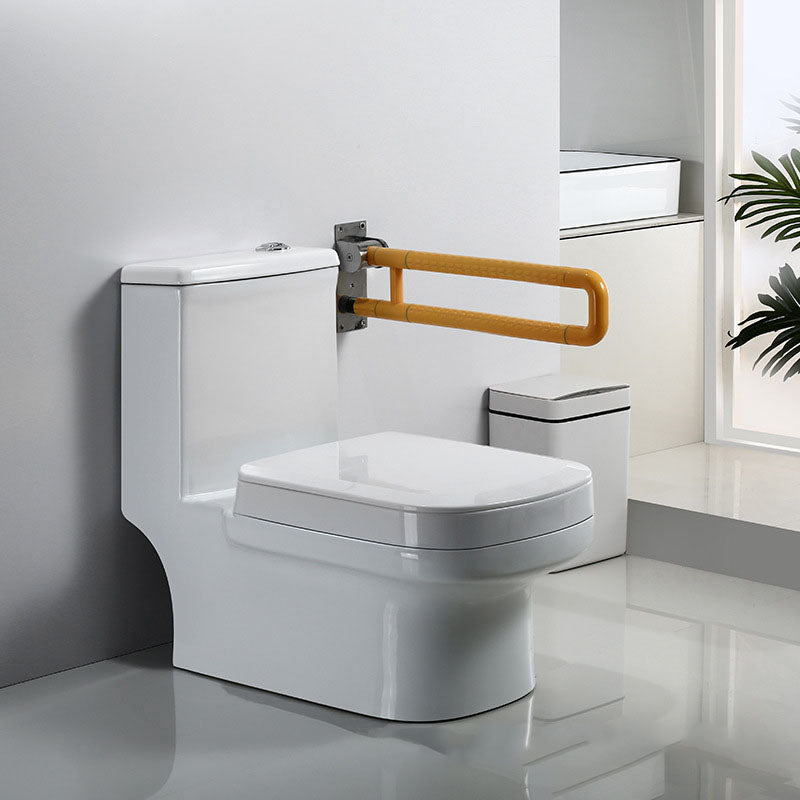 Siphon Jet Toilet Water Efficient Compact Toilet with Ceramic Glazed Surface White Clearhalo 'Bathroom Remodel & Bathroom Fixtures' 'Home Improvement' 'home_improvement' 'home_improvement_toilets' 'Toilets & Bidets' 'Toilets' 6071593