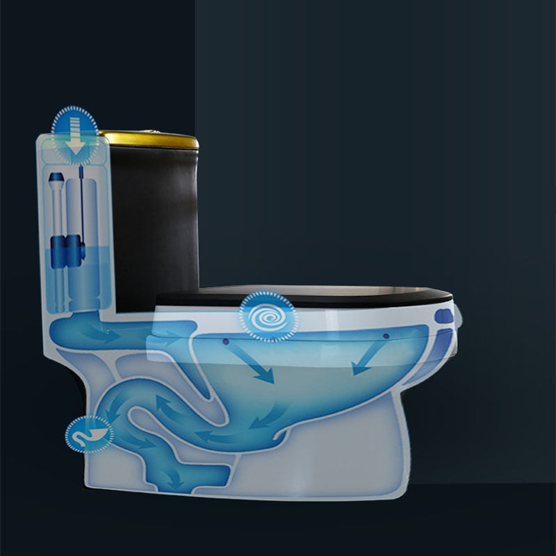 Siphon Jet Toilet Water Efficient Compact Toilet with Ceramic Glazed Surface Clearhalo 'Bathroom Remodel & Bathroom Fixtures' 'Home Improvement' 'home_improvement' 'home_improvement_toilets' 'Toilets & Bidets' 'Toilets' 6071600