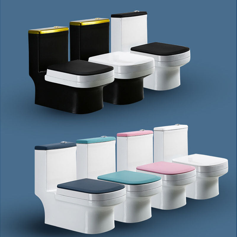 Siphon Jet Toilet Water Efficient Compact Toilet with Ceramic Glazed Surface Clearhalo 'Bathroom Remodel & Bathroom Fixtures' 'Home Improvement' 'home_improvement' 'home_improvement_toilets' 'Toilets & Bidets' 'Toilets' 6071608