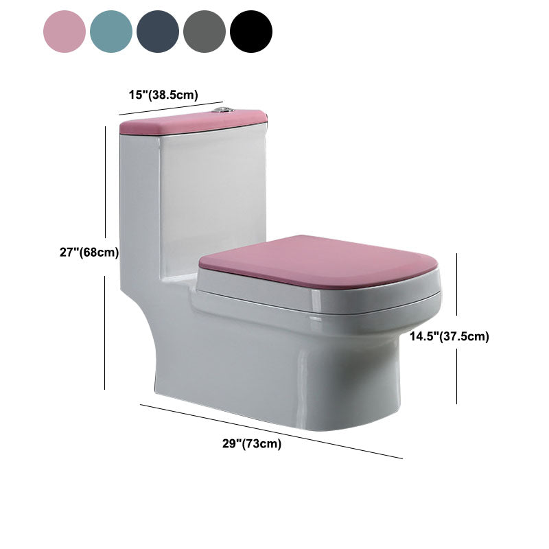 Siphon Jet Toilet Water Efficient Compact Toilet with Ceramic Glazed Surface Clearhalo 'Bathroom Remodel & Bathroom Fixtures' 'Home Improvement' 'home_improvement' 'home_improvement_toilets' 'Toilets & Bidets' 'Toilets' 6071615