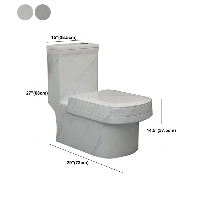 Siphon Jet Toilet Water Efficient Compact Toilet with Ceramic Glazed Surface Clearhalo 'Bathroom Remodel & Bathroom Fixtures' 'Home Improvement' 'home_improvement' 'home_improvement_toilets' 'Toilets & Bidets' 'Toilets' 6071617