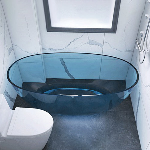 Modern Oval Colorful Bath Tub Soaking Freestanding Tub for Home Clearhalo 'Bathroom Remodel & Bathroom Fixtures' 'Bathtubs' 'Home Improvement' 'home_improvement' 'home_improvement_bathtubs' 'Showers & Bathtubs' 6075476