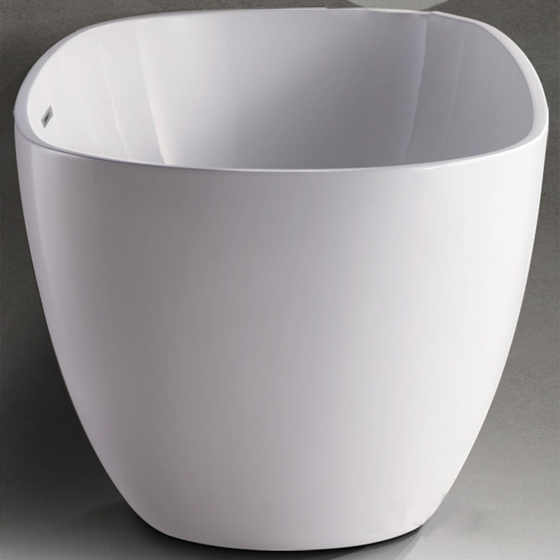 Oval Freestanding Bath Tub Modern Acrylic Bathtub for Bathroom Clearhalo 'Bathroom Remodel & Bathroom Fixtures' 'Bathtubs' 'Home Improvement' 'home_improvement' 'home_improvement_bathtubs' 'Showers & Bathtubs' 6075641