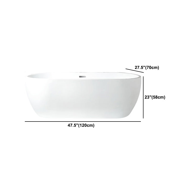 Modern Acrylic Bath Tub Freestanding Matte Finish Bathtub for Home Clearhalo 'Bathroom Remodel & Bathroom Fixtures' 'Bathtubs' 'Home Improvement' 'home_improvement' 'home_improvement_bathtubs' 'Showers & Bathtubs' 6077471