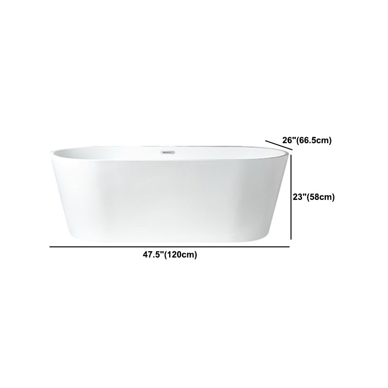 Modern Acrylic Bath Tub Freestanding Matte Finish Bathtub for Home Clearhalo 'Bathroom Remodel & Bathroom Fixtures' 'Bathtubs' 'Home Improvement' 'home_improvement' 'home_improvement_bathtubs' 'Showers & Bathtubs' 6077487