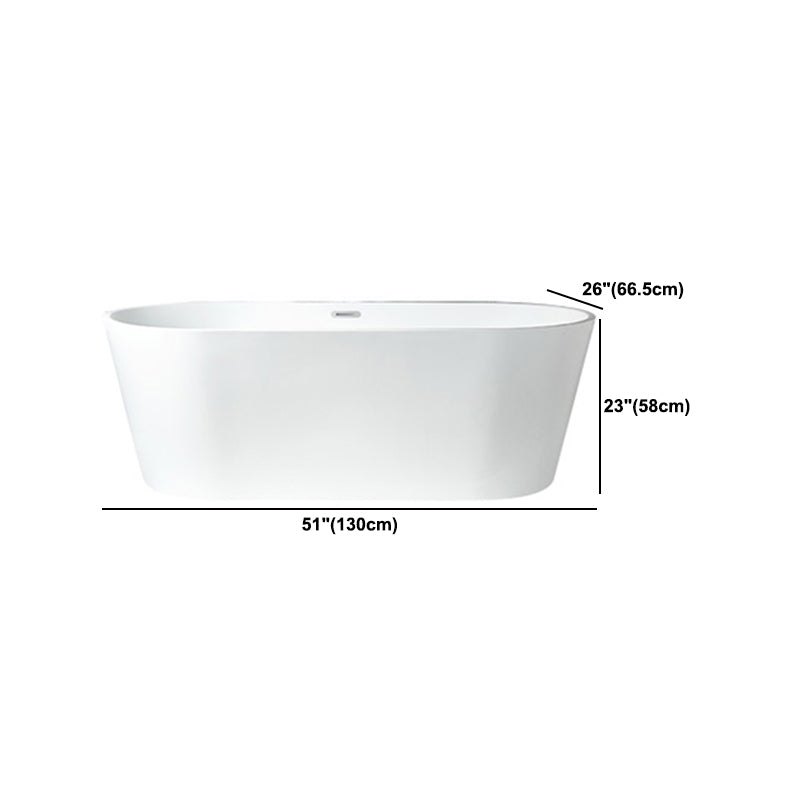 Modern Acrylic Bath Tub Freestanding Matte Finish Bathtub for Home Clearhalo 'Bathroom Remodel & Bathroom Fixtures' 'Bathtubs' 'Home Improvement' 'home_improvement' 'home_improvement_bathtubs' 'Showers & Bathtubs' 6077488