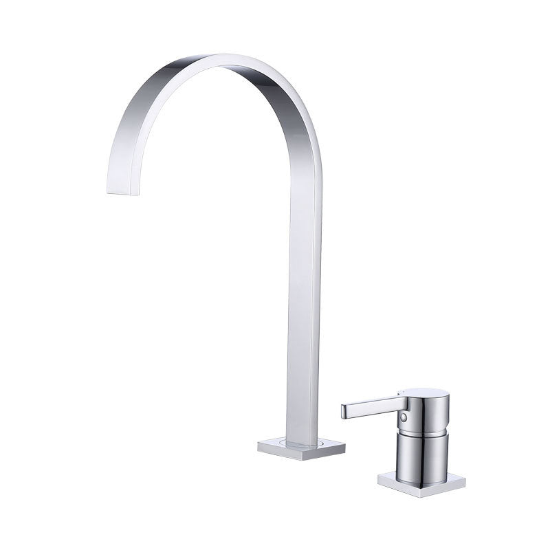 1-Handle Bathroom Faucet with Swivel 2 Hole Widespread Bathroom Sink Faucet Cromo Clearhalo 'bathroom_sink_faucets' 'Conjunta de Baño y Conjunta de Grifo' 'Coronamiento de Baño y Dispositivo de Baño' 'Grifo del lavabo del baño' 'Hogar' 'home_improvement' 'home_improvement_bathroom_sink_faucets' 'Mejoras para el hogar' 6077682