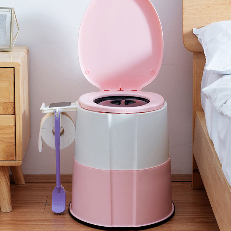 Modern Flush Toilet Plastic Round Floor Mount Toilet Bowl for Bathroom Clearhalo 'Bathroom Remodel & Bathroom Fixtures' 'Home Improvement' 'home_improvement' 'home_improvement_toilets' 'Toilets & Bidets' 'Toilets' 6077911