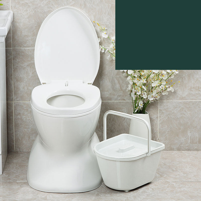 Modern Plastic Toilet Floor Mounted Toilet Bowl with Slow Close Seat for Bathroom Antiskid Solid Barrel Clearhalo 'Bathroom Remodel & Bathroom Fixtures' 'Home Improvement' 'home_improvement' 'home_improvement_toilets' 'Toilets & Bidets' 'Toilets' 6078000