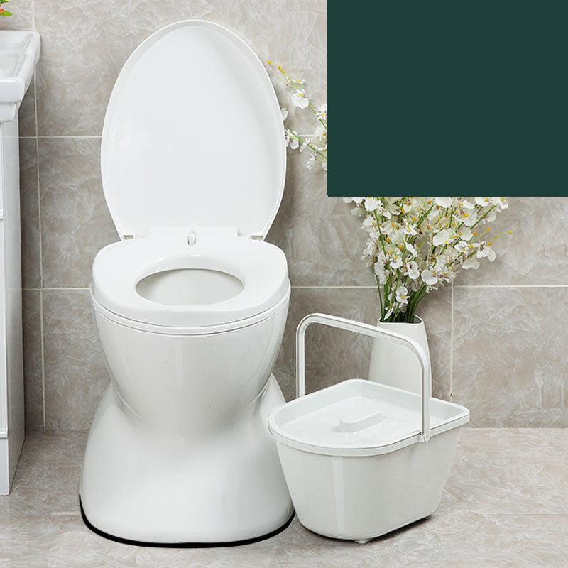 Modern Plastic Toilet Floor Mounted Toilet Bowl with Slow Close Seat for Bathroom Upgrading Antiskid Solid Barrel Clearhalo 'Bathroom Remodel & Bathroom Fixtures' 'Home Improvement' 'home_improvement' 'home_improvement_toilets' 'Toilets & Bidets' 'Toilets' 6078003