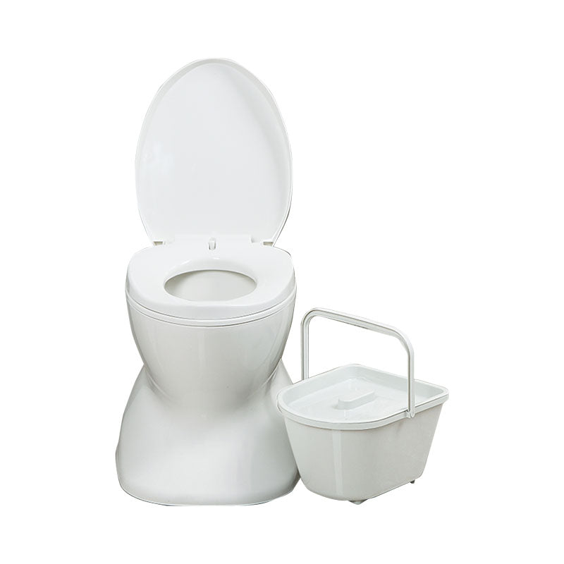 Modern Plastic Toilet Floor Mounted Toilet Bowl with Slow Close Seat for Bathroom Clearhalo 'Bathroom Remodel & Bathroom Fixtures' 'Home Improvement' 'home_improvement' 'home_improvement_toilets' 'Toilets & Bidets' 'Toilets' 6078007