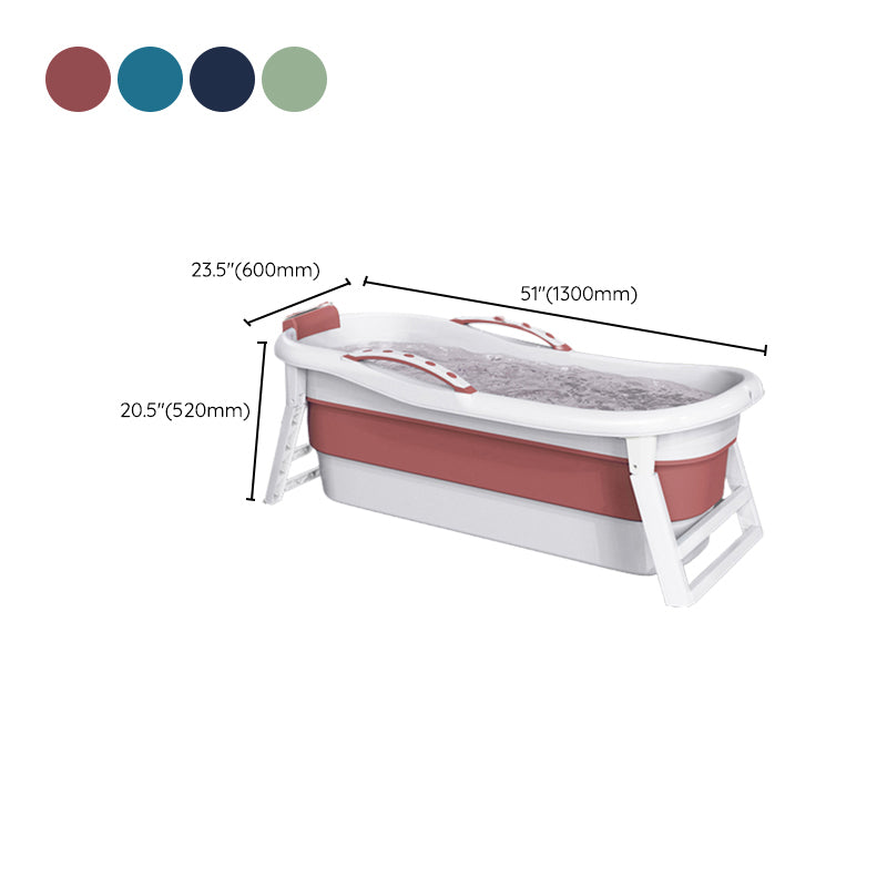 Modern Rectangular Folding Bathtub Freestanding Plastic Soaking for Bathroom Clearhalo 'Bathroom Remodel & Bathroom Fixtures' 'Bathtubs' 'Home Improvement' 'home_improvement' 'home_improvement_bathtubs' 'Showers & Bathtubs' 6108248